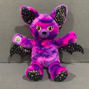 Build A Bear BAB Starry Night Vampire Bat Halloween Retired Mythical Purple Pink